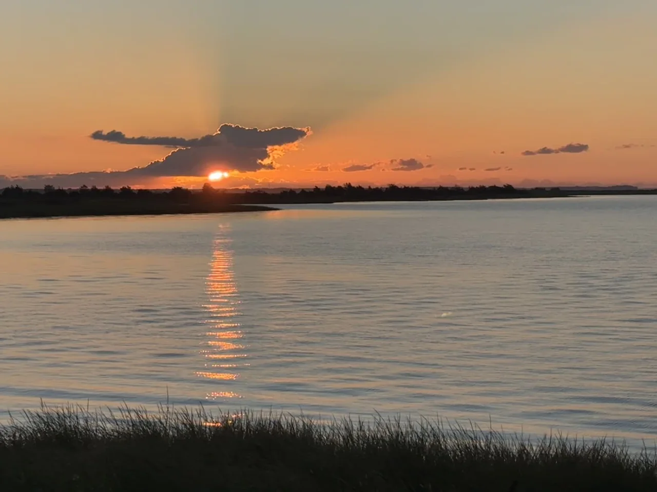 Sunset across Delaware Bay from Jim’s New Jersey travels